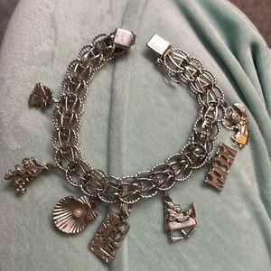 Vintage Sterling charm bracelet